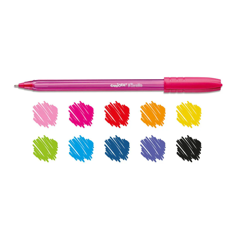 CARIOCA 10 Esferográficas de cores 1mm Fiorella - Image 3