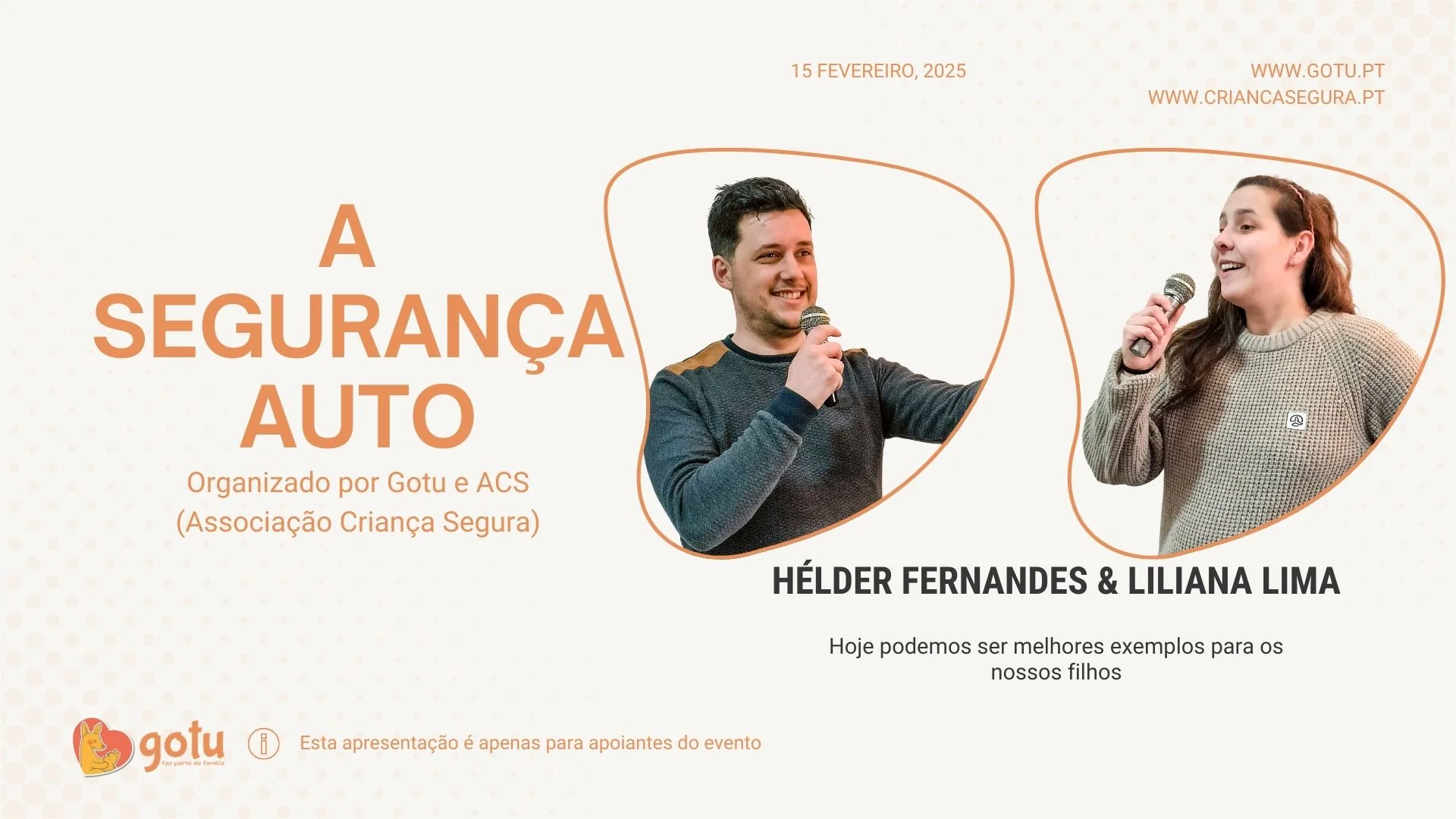 ABC da segurança auto & ABC do Babywearing com Liliana Lima e Hélder Fernandes