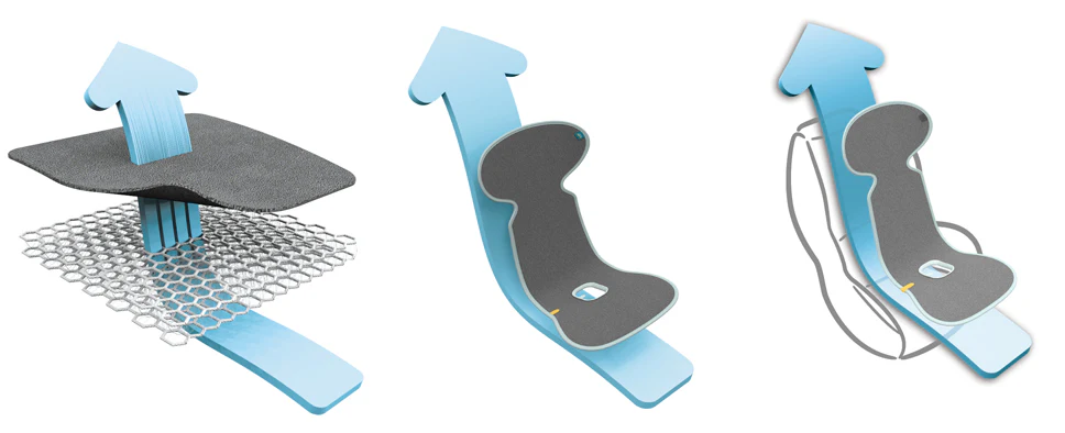 Aeromoov Grupo 2/3 Capa anti transpirante AirLayer 3D com pernas - Image 3