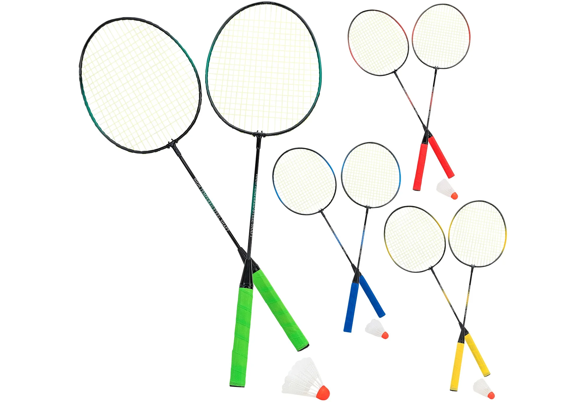 AS - Conjunto 2 Raquetes Badminton com Volante
