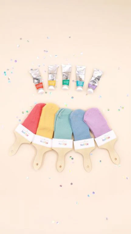 Attipas ATTISOCKS meias antiderrapante  coloridas 1 par Tamanho S - 0 a 12 meses