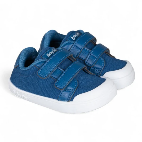 BabyFree Barefoot Sapatilha Lona Azul - Image 2