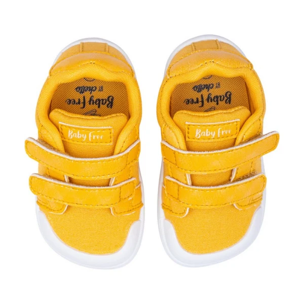 BabyFree Barefoot Sapatilha Lona Mostarda - Image 3