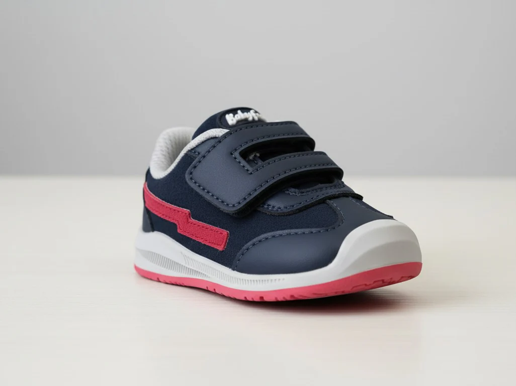 BabyFree Barefoot Sapatilha Azul Marinho com Velcro