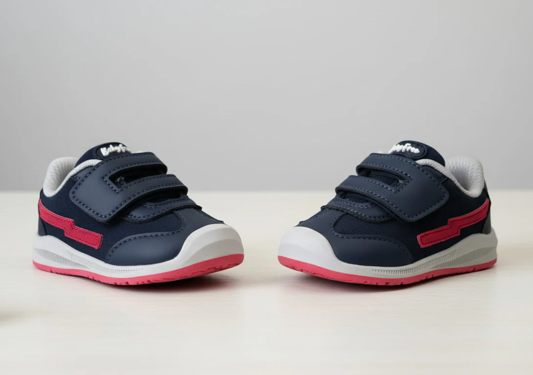 BabyFree Barefoot Sapatilha Azul Marinho com Velcro - Image 2
