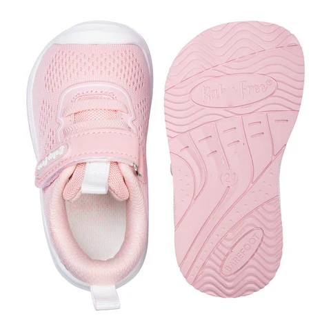 BabyFree Barefoot Sapatilha Rosa com elásticos - Image 3
