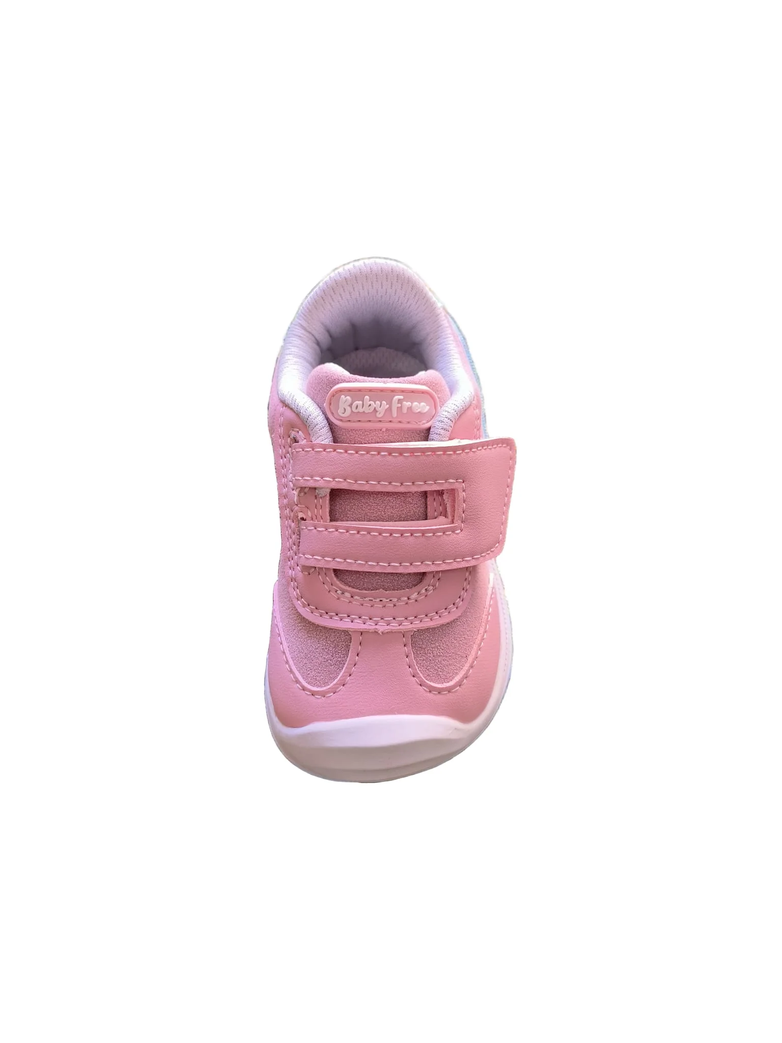 BabyFree Barefoot Sapatilha Rosa com Velcro - Image 4