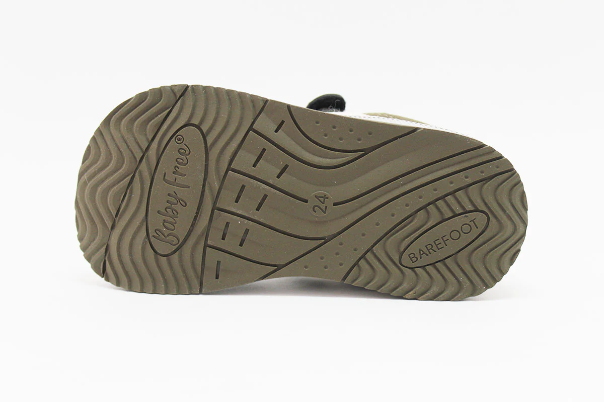 BabyFree Barefoot Sapatilha Verde com elásticos - Image 3