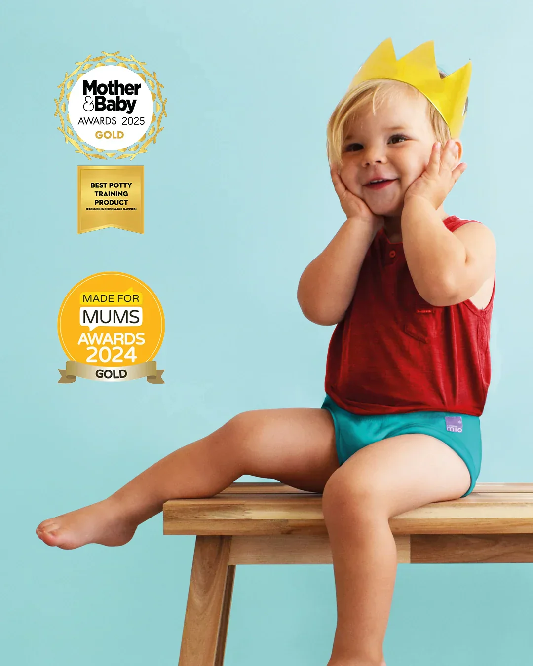 Bambino Mio Potty Training Pants (Blue) - Cueca/Fralda de aprendizagem Reutilizável - Image 3