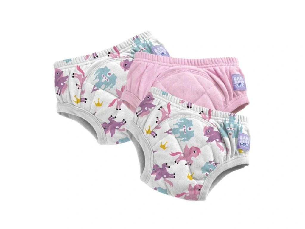 Bambino Mio Potty Training Pants (Pegasus Palace) - Pack 3 Cueca/Fralda de aprendizagem Reutilizável