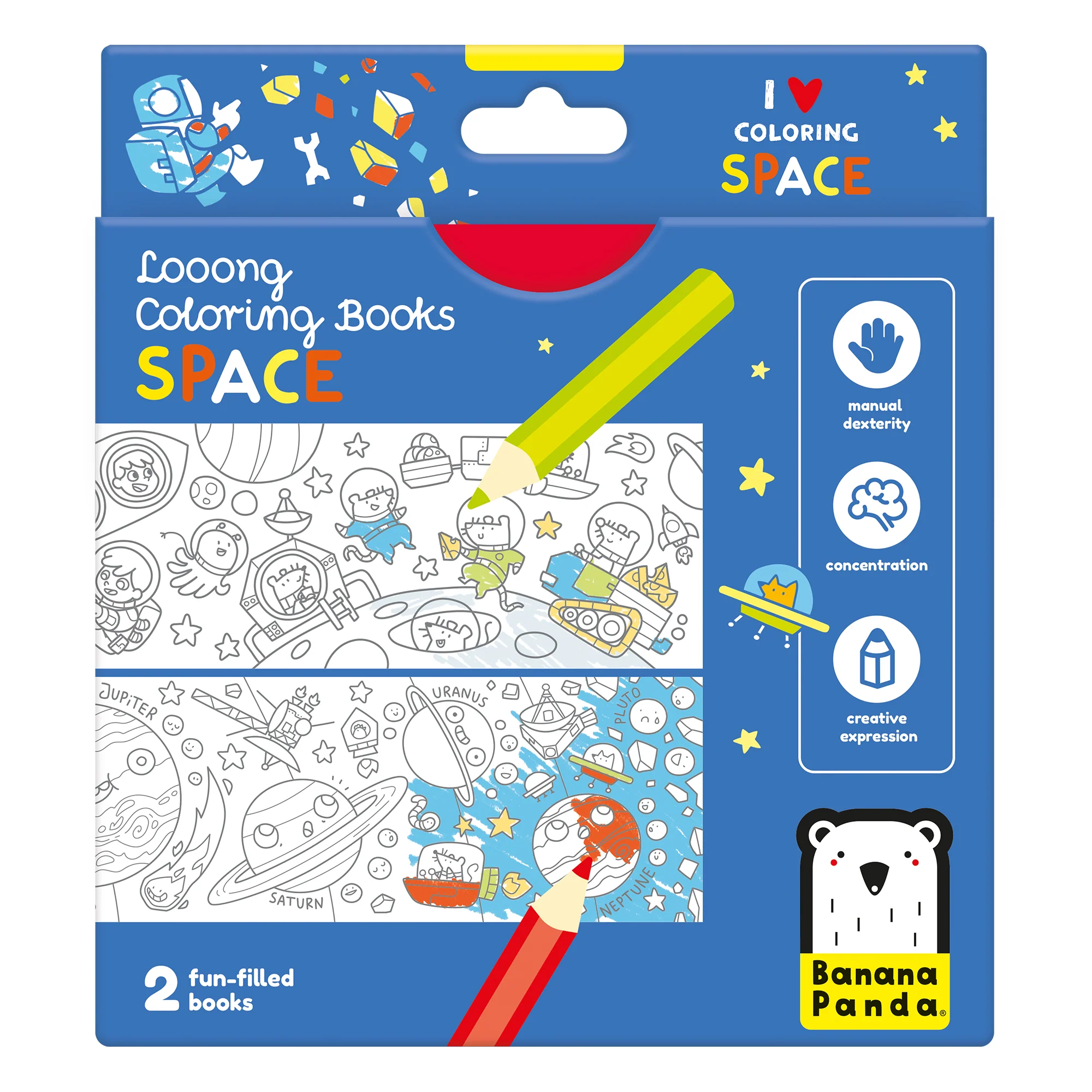 Banana Panda 2 Livros de Pintar Extra Longos 96cm (ESPAÇO)