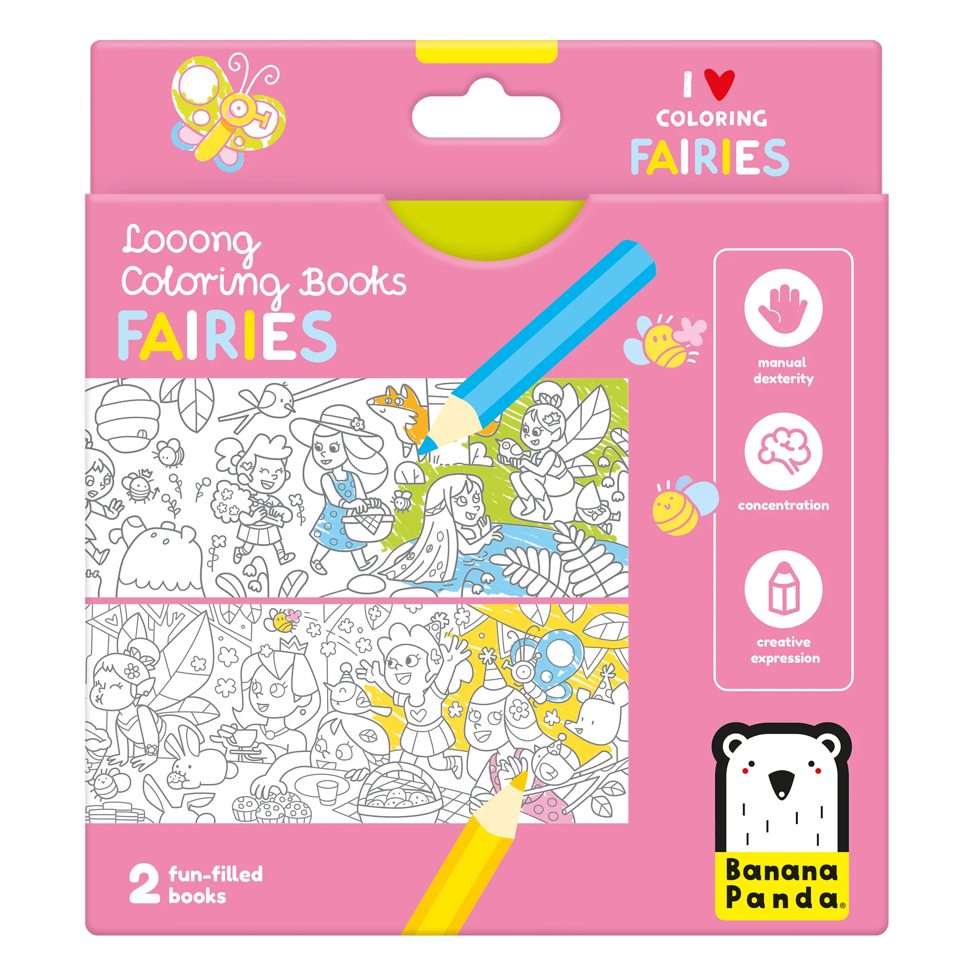 Banana Panda 2 Livros de Pintar Extra Longos 96cm (FADAS) - Image 17