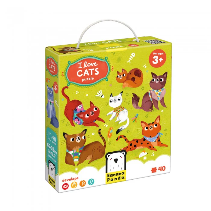 Banana Panda Puzzle I Love Cats