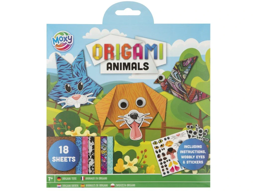 Basic Craft Origami Animais/Flores 18 folhas c/stickers - Image 2
