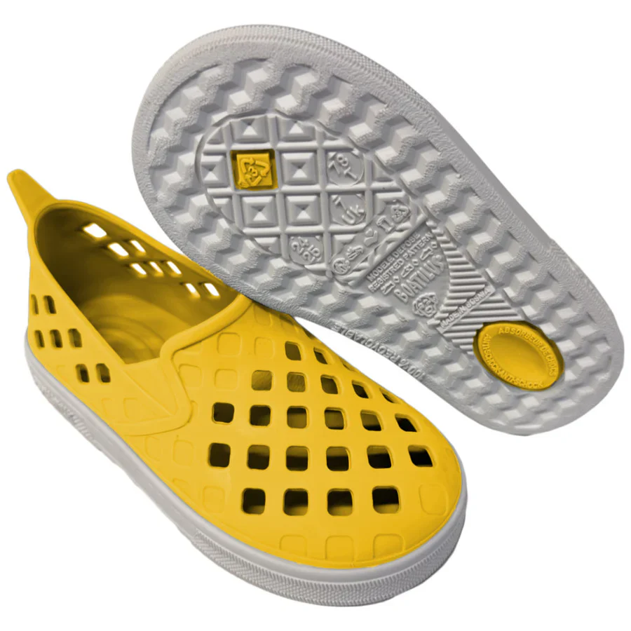 Boatilus - Sandália Minimalista Praia/Piscina Easy Veg Yellow/White - Image 2