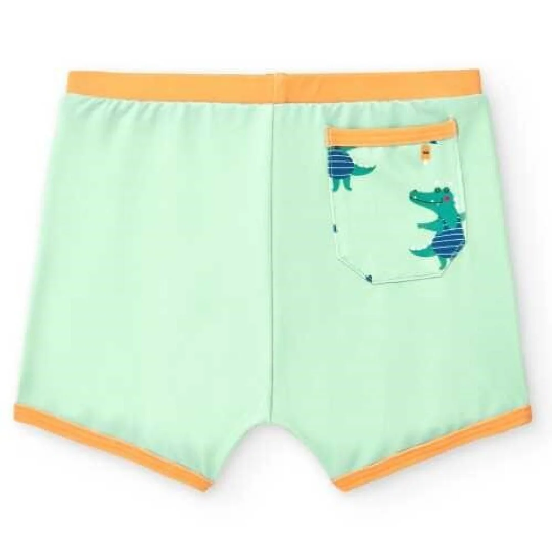 BtBox Boxer praia lycra com Proteção Solar UPF 50+ Crocodilos