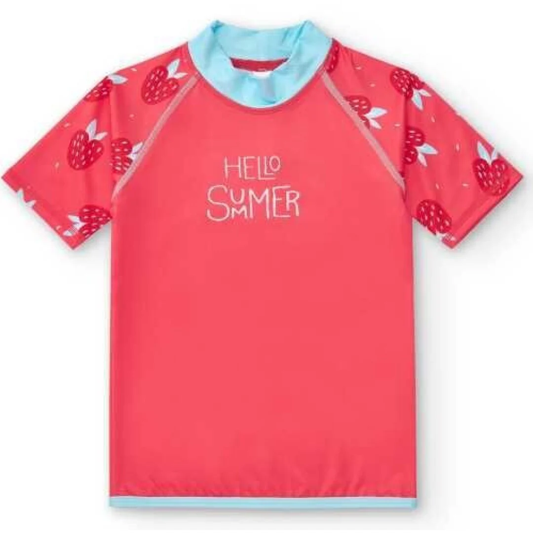BtBox Camisola de Verão com Proteção Solar UPF 50+ Morangos