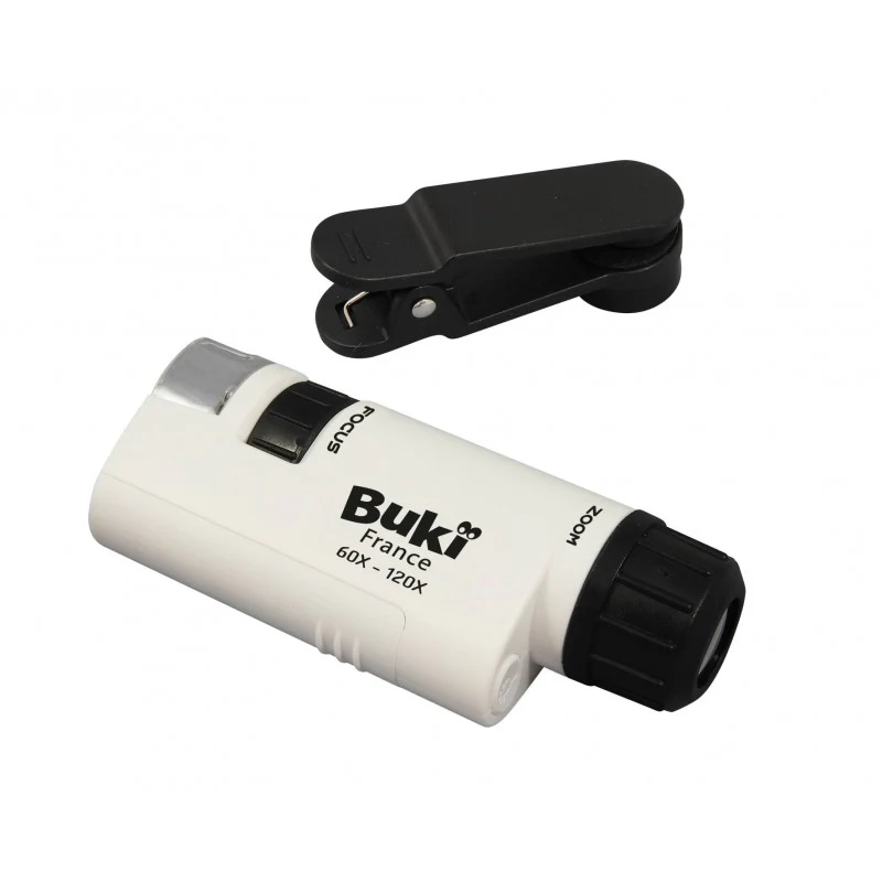 Buki Microscópio de bolso 120x com adaptador - Image 4
