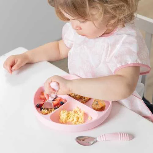 Bumkins Babete com mangas 1-3 anos Rosa Lace - Image 3