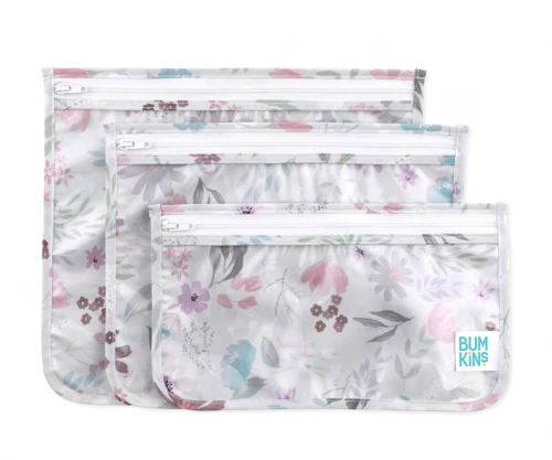 Bumkins conj. 3 bolsas transparente multiusos - Image 3