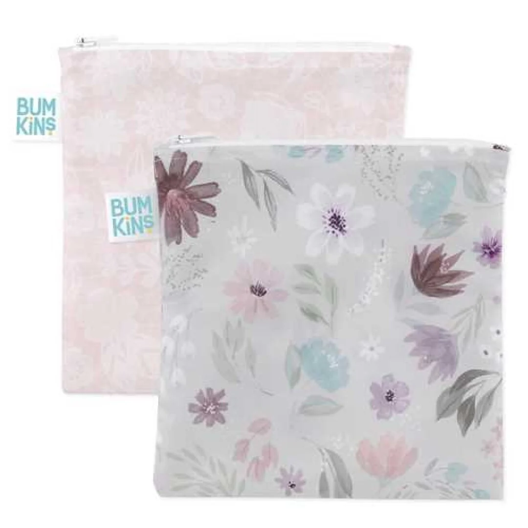 Bumkins Pack 2 Sacos reutilizáveis multiusos 18x18cm