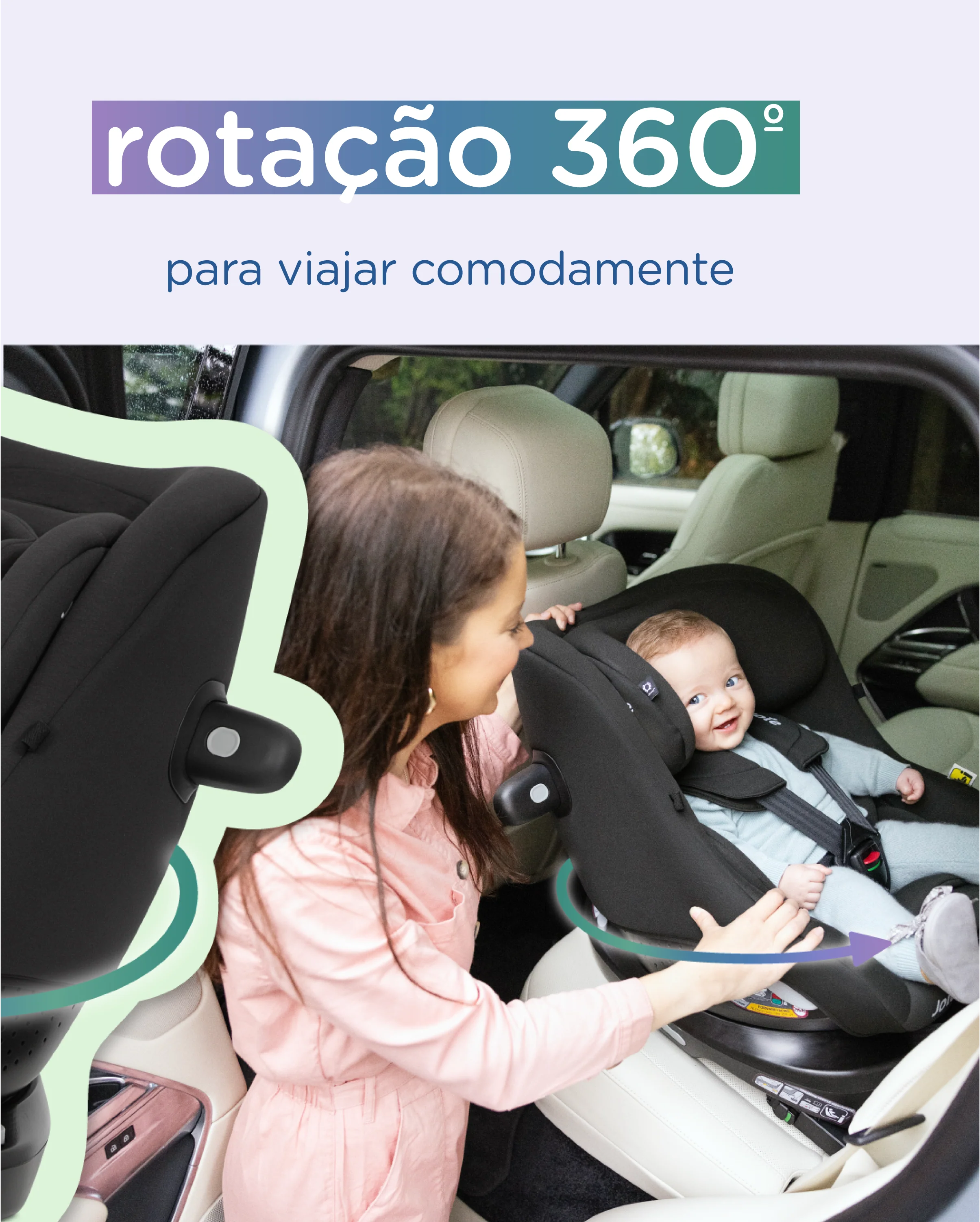 Cadeira Auto Joie I-Pivot 360  | 40cm - 105cm - Image 22