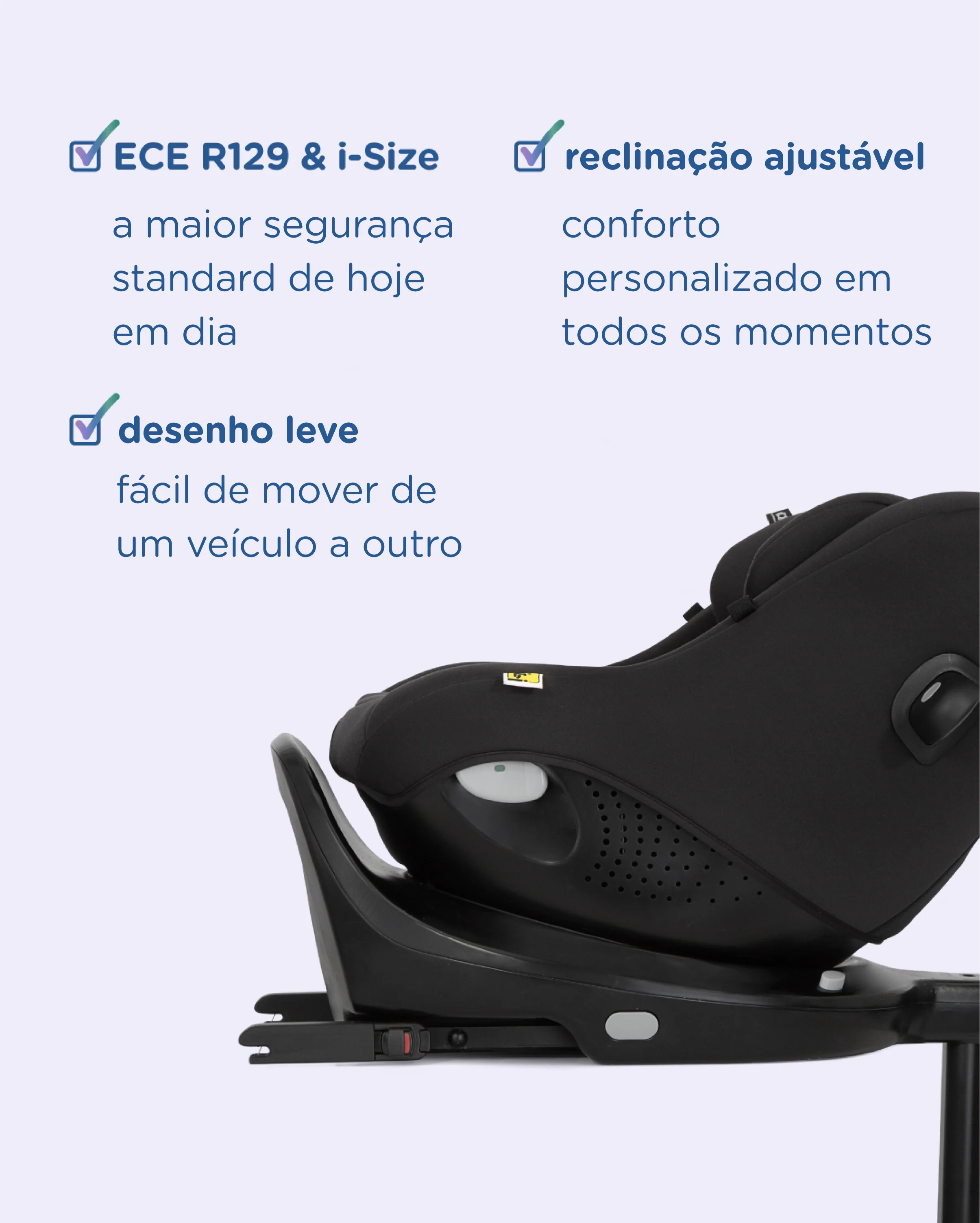 Cadeira Auto Joie I-Pivot 360  | 40cm - 105cm - Image 24