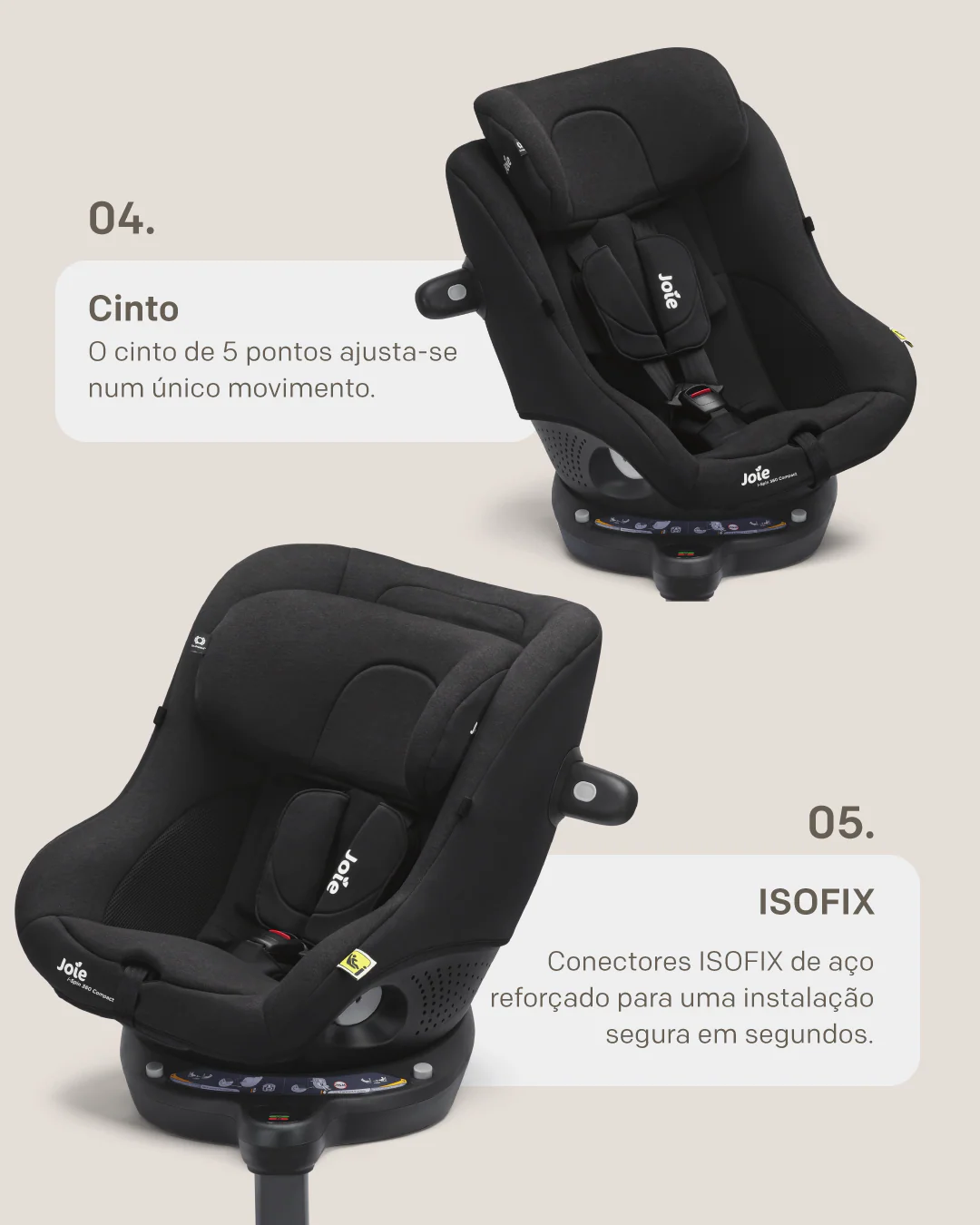 Cadeira auto Joie i-Spin 360 | 40cm - 105cm MESH EDITION * fim de maio - Image 13