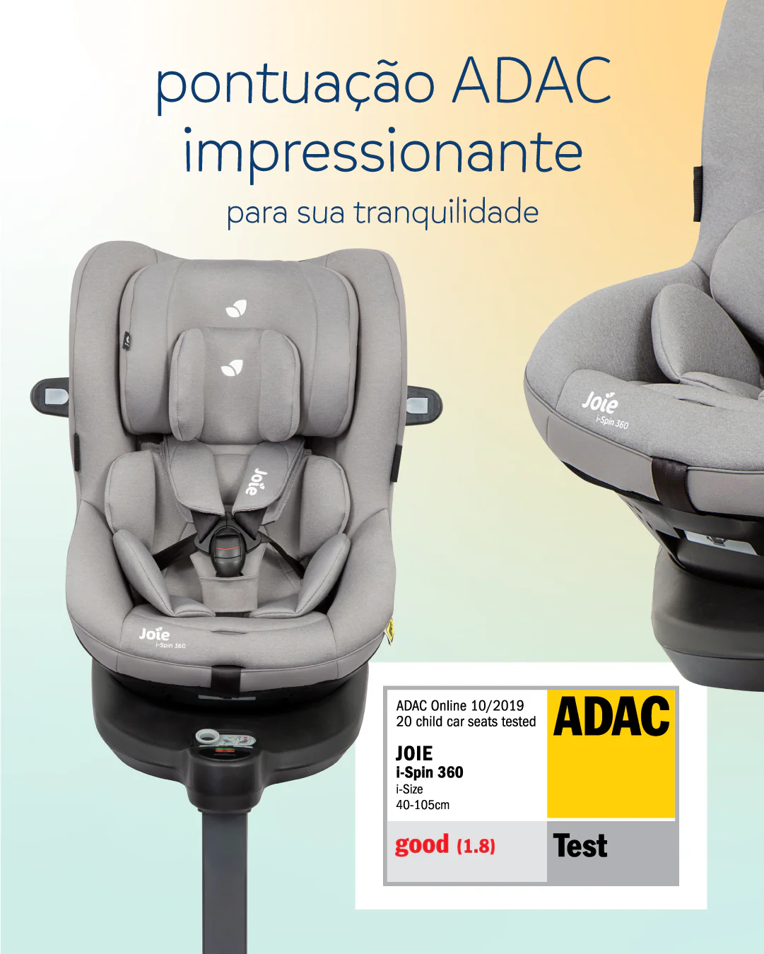 Cadeira auto Joie i-Spin 360 | 40cm - 105cm MESH EDITION * fim de maio - Image 32