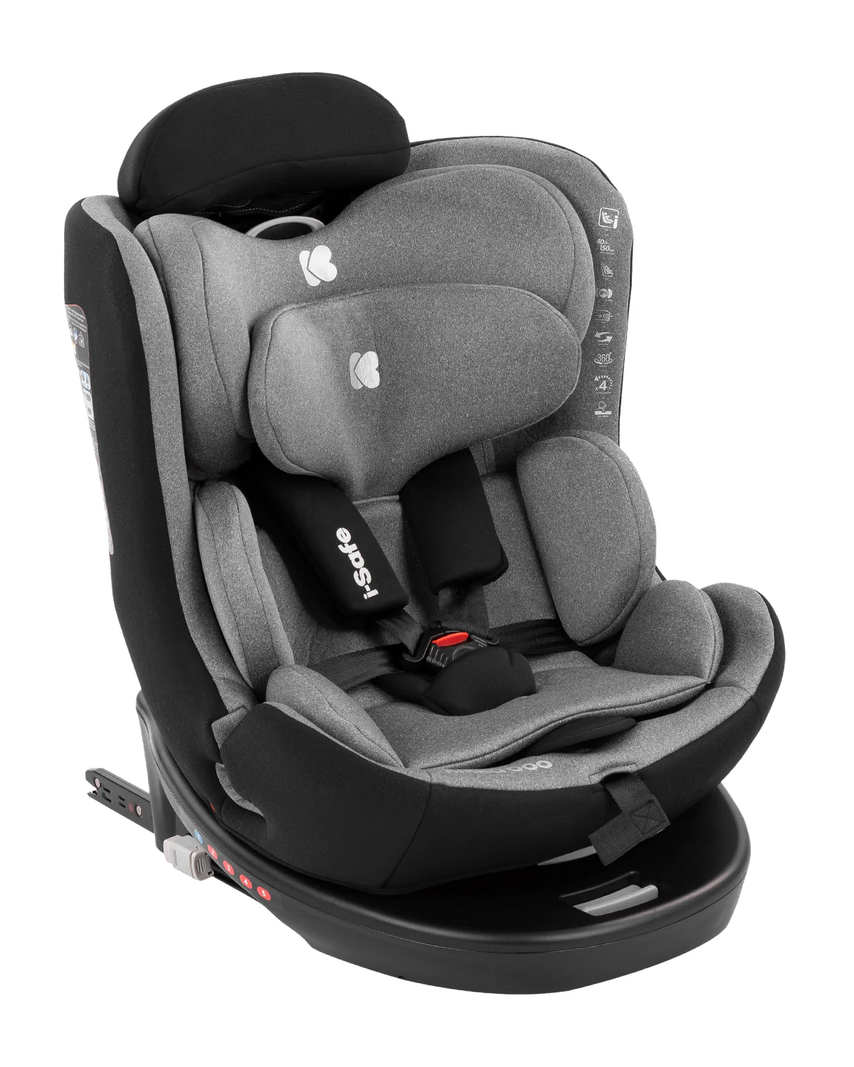 Cadeira Auto multigrupos Kikkaboo i-safe   | 40cm - 150cm - Image 11
