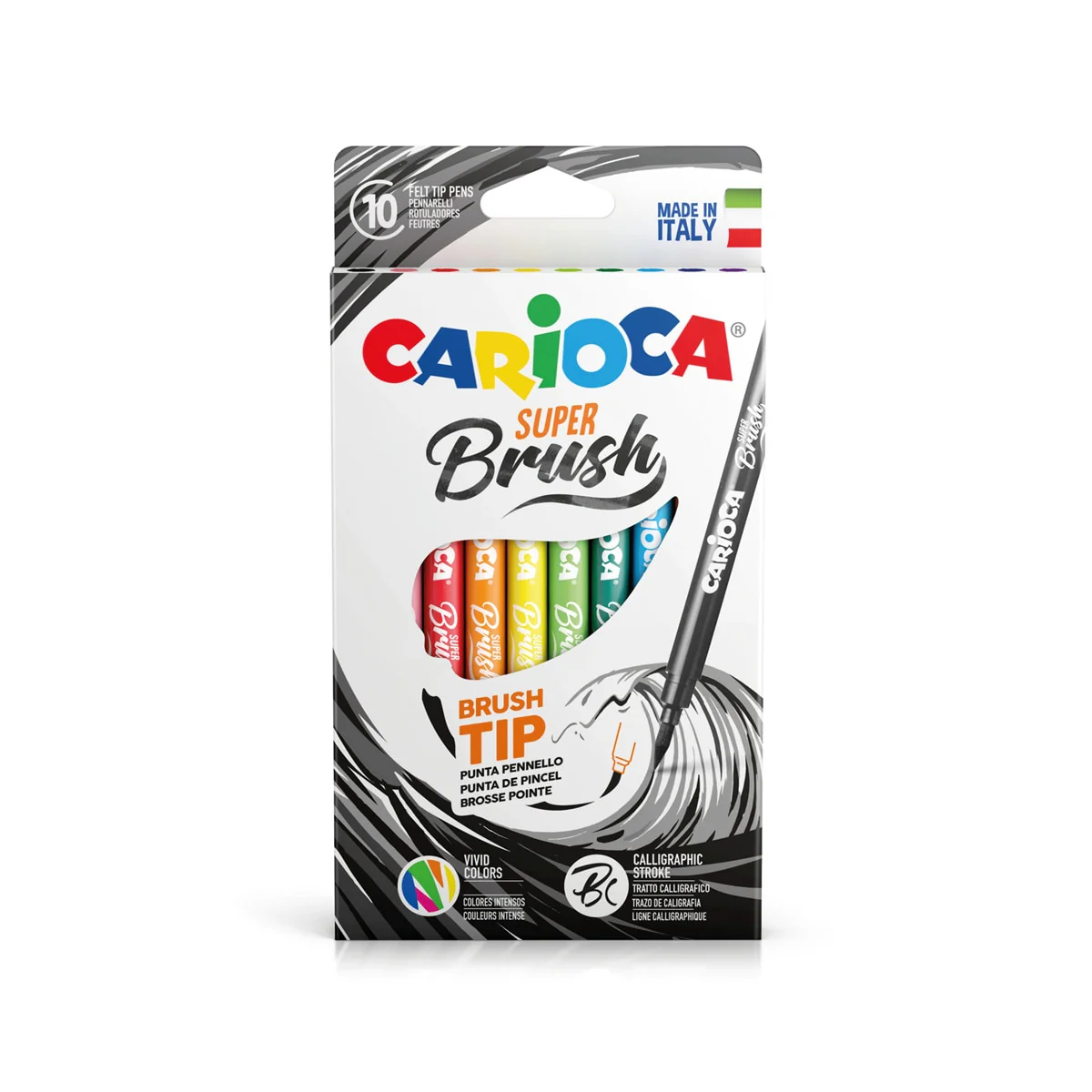CARIOCA Caixa marcadores ponta pincel Super Brush - Image 2