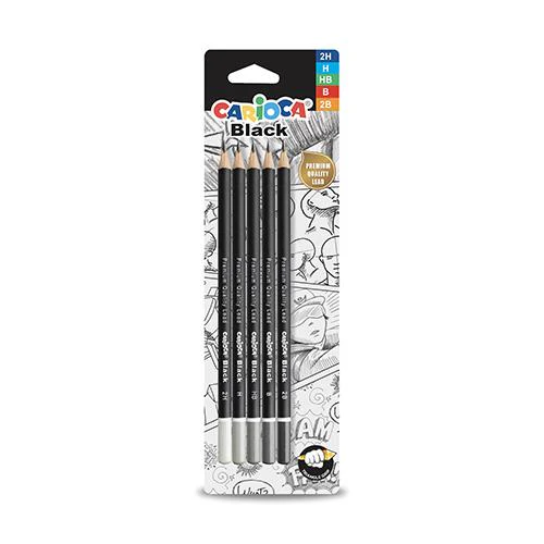 CARIOCA Caixa 5 lápis GRAFITE Black