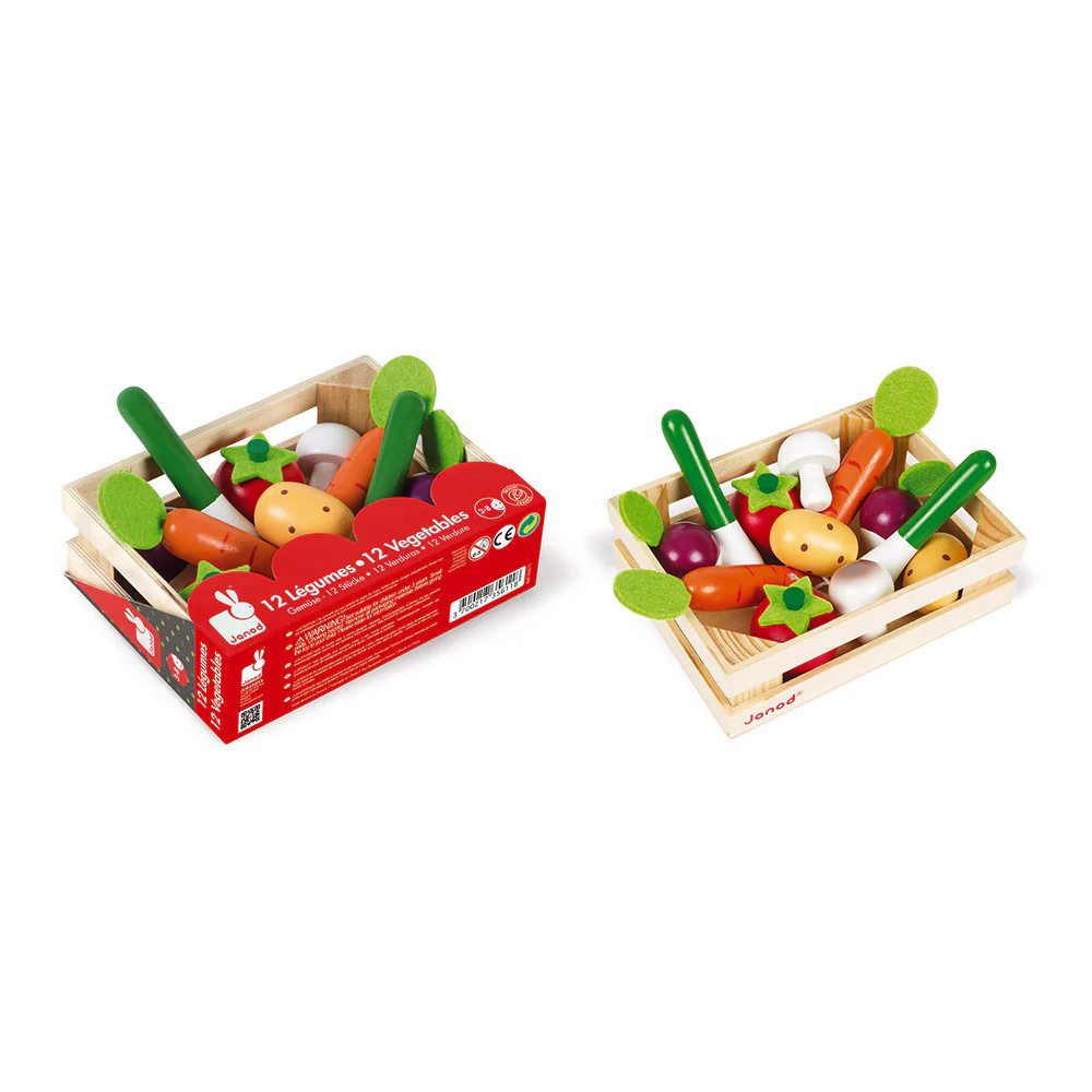 Janod Caixa de 12 legumes . - Image 3