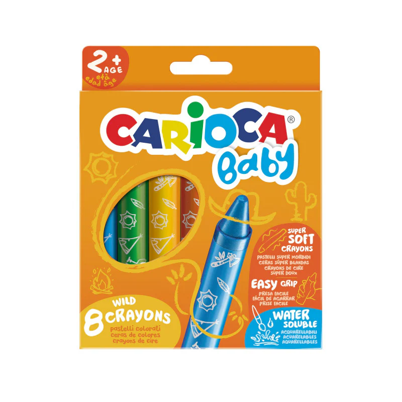 CARIOCA BABY Caixa 8 lápis de cera