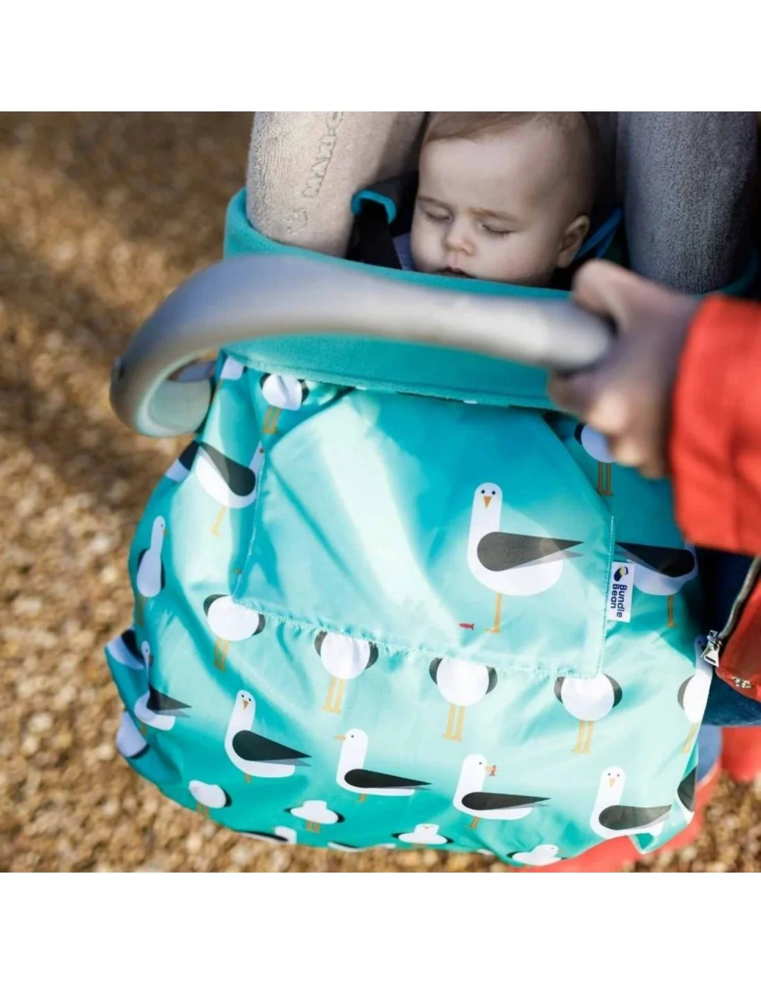 Capa Babywearing BundleBean 5 em 1 Polar Gaivotas - Image 3