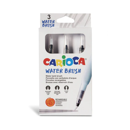 Carioca 3 Pincéis de água recarregáveis