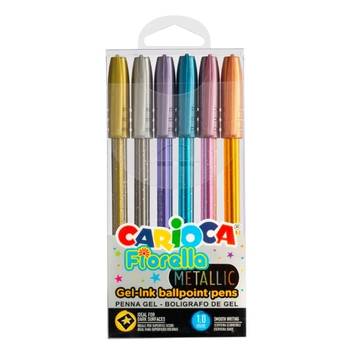 CARIOCA 6 Canetas de Fiorella Metallic 1MM