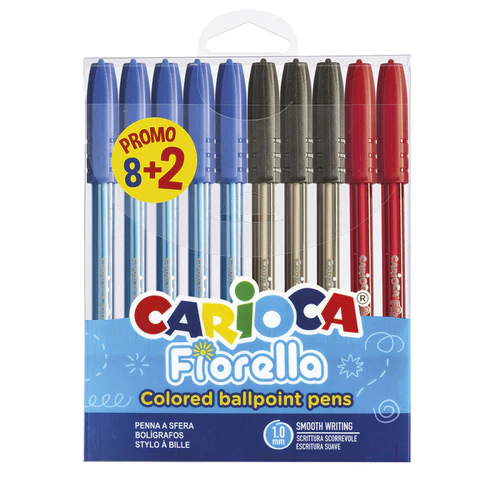 CARIOCA 8+2 Canetas de Fiorella sortido 1MM
