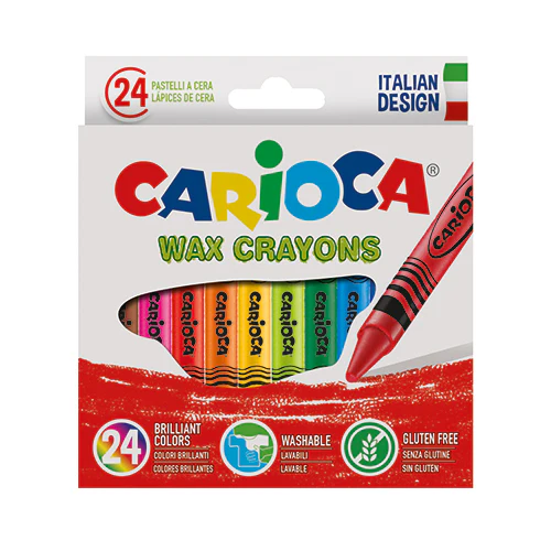 CARIOCA Caixa 24 Lápis de Cera