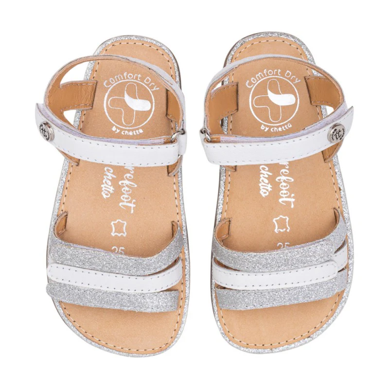 Chetto Barefoot Sandália em pele - Branco - Image 4
