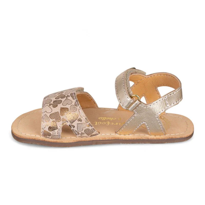 Chetto Barefoot Sandália em pele - Oro