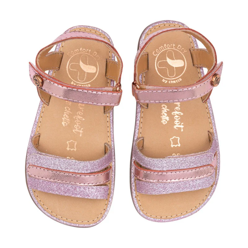 Chetto Barefoot Sandália em pele - Rosa - Image 4