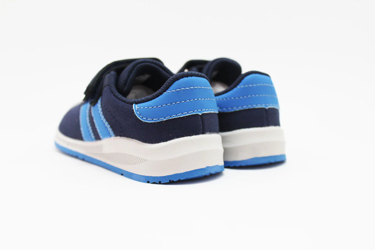 BabyFree Barefoot Sapatilha Azul com elásticos - Image 3