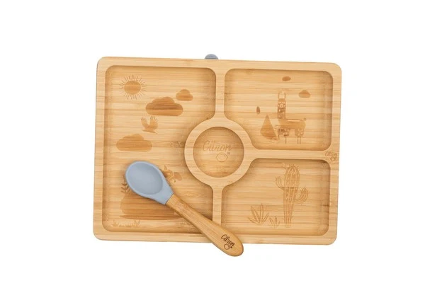 Citron Conjunto de alimentação - Prato e colher - Image 3