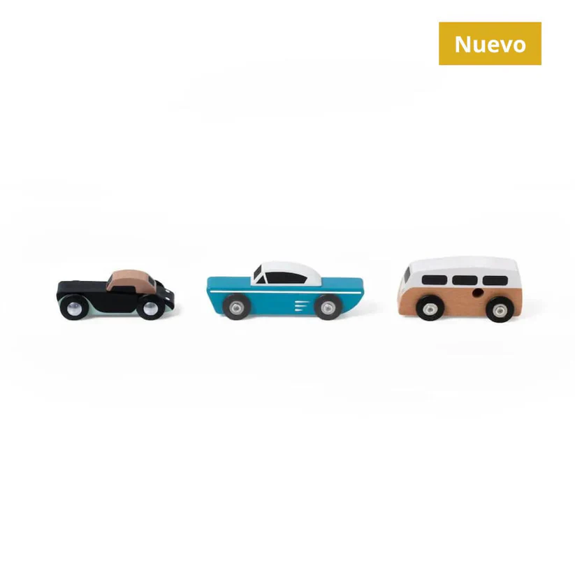 Classic World Conjunto de Carrinhos em madeira - Image 2