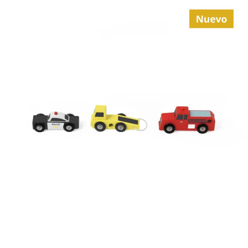 Classic World Conjunto de Carrinhos em madeira - Image 3