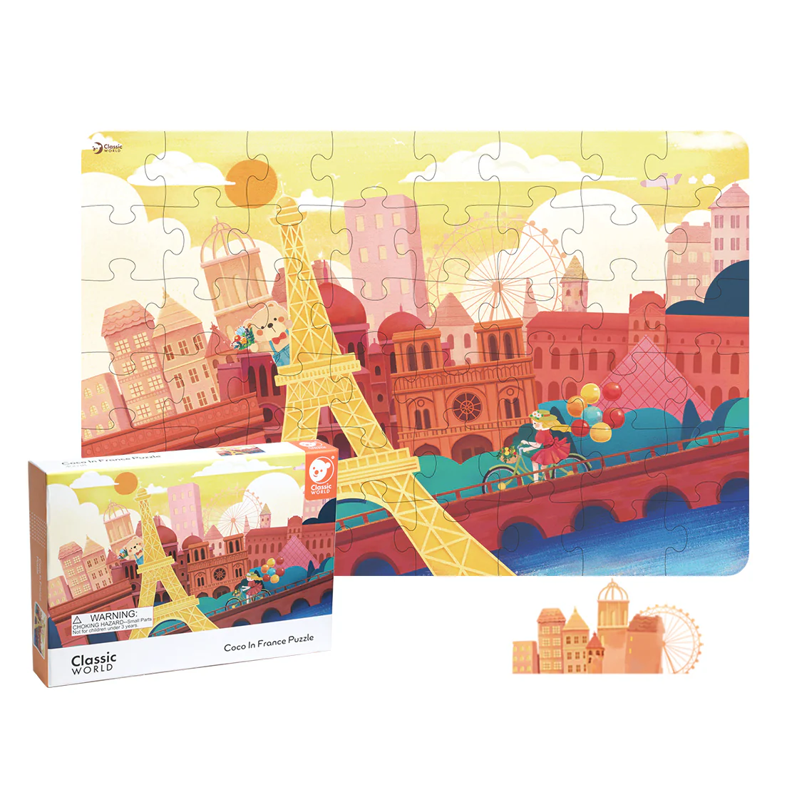 Classic World Puzzle 48 peças "Coco na França" - Image 2