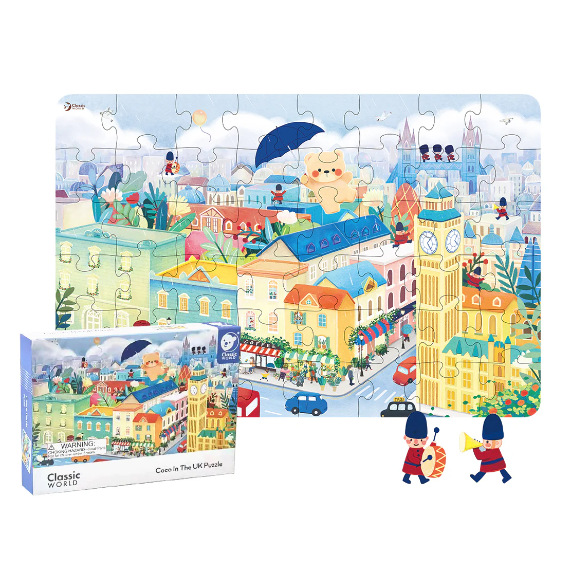 Classic World Puzzle 48 peças "Coco no Reino Unido" - Image 2