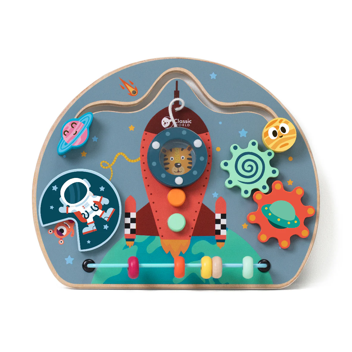 Classic World busy board Quadro de atividades Foguete