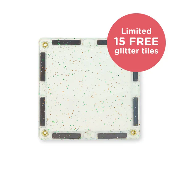 Clever Clixx Jogo blocos Magnético Pack Peças Coloridas e com Glitter (110+15 peças) - Image 2